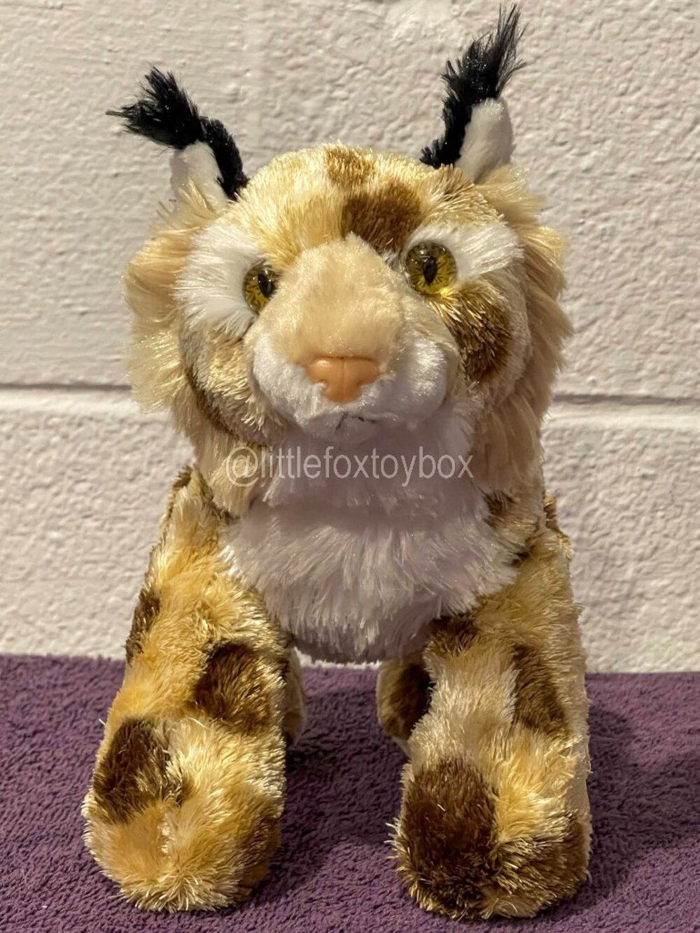 Aurora Flopsie Bobby Bobcat Plush 12" Spotted Wild Cat Stuffed Animal ESSA